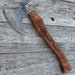 Functional Exceptional Quality Axe - Hand Forged Damascus Steel Functioning Replica Bearded Axe 