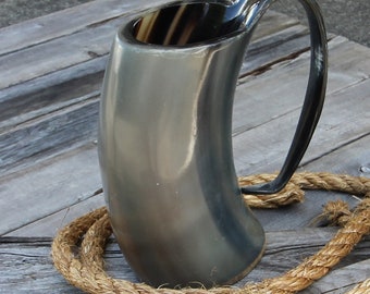 Medieval Humble Brew Natural Buffalo Horn Tankard