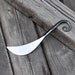 Scrolled Fancy Cheese Knife - Medieval Themed Hand Forged Butter Knife for Wedding Charcuterie Board 