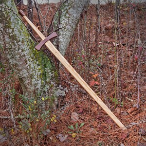 Fighting Spirit Wooden Claymore Sword - Medieval Replica Steamed Beech Wood Two-Handed Great Sword