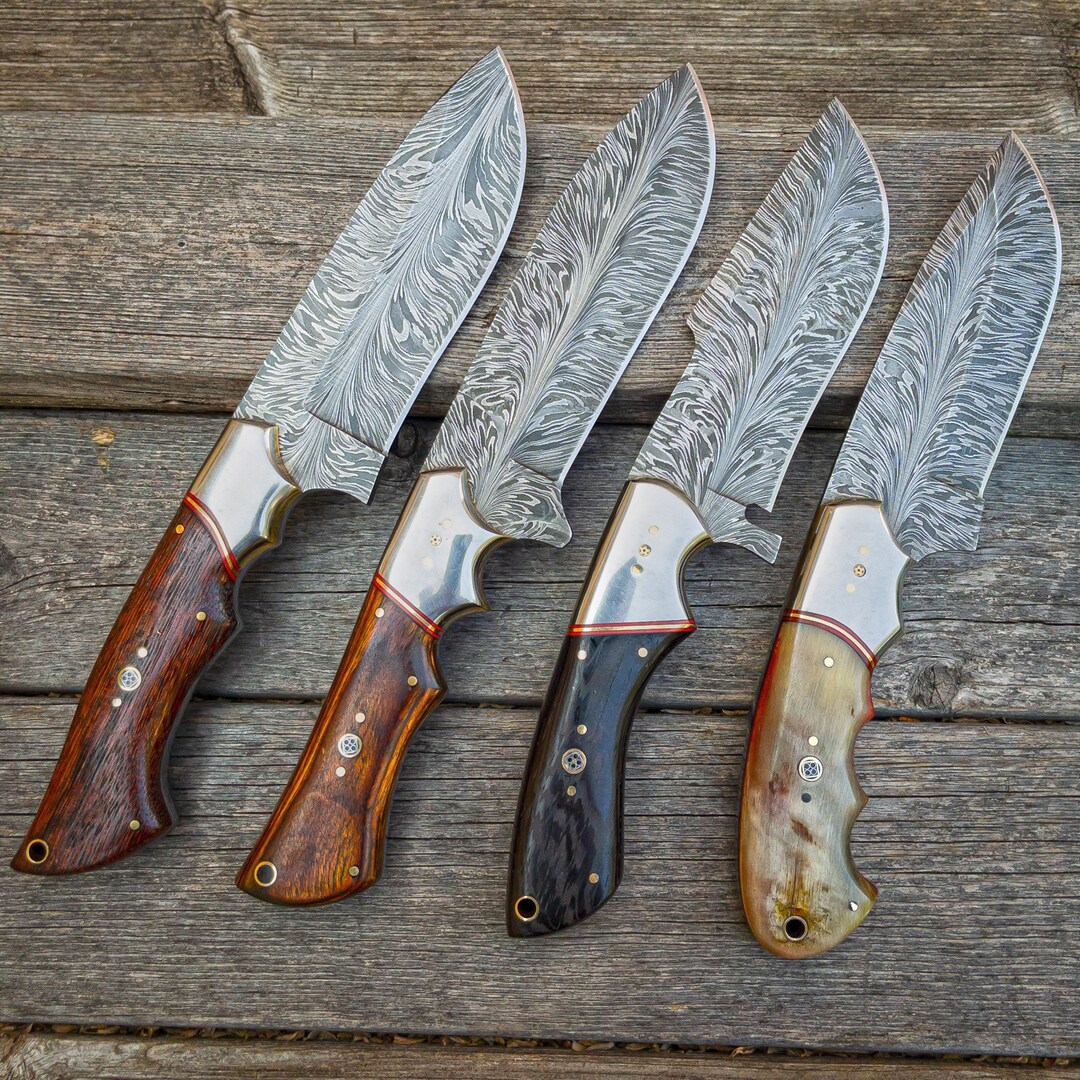 Void of Footprint Choice of 4 Hunting Knives Authentic Unique Feather