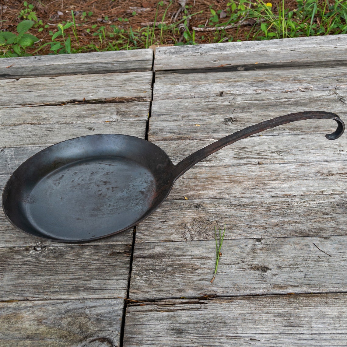 Over Easy Iron Frying Pan Hand Medieval Etsy