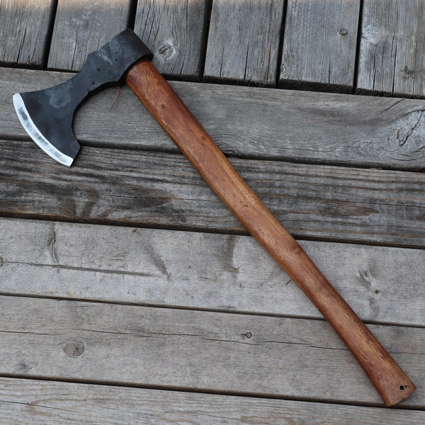 Viking Path Bearded Axe - Medieval Inspired Forged Iron Steel Outdoor Functional Replica Axe