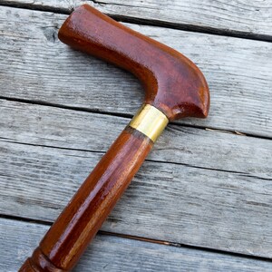 Elegant Noble Sheesham Wood Mobility Assistance Walking Cane image 2