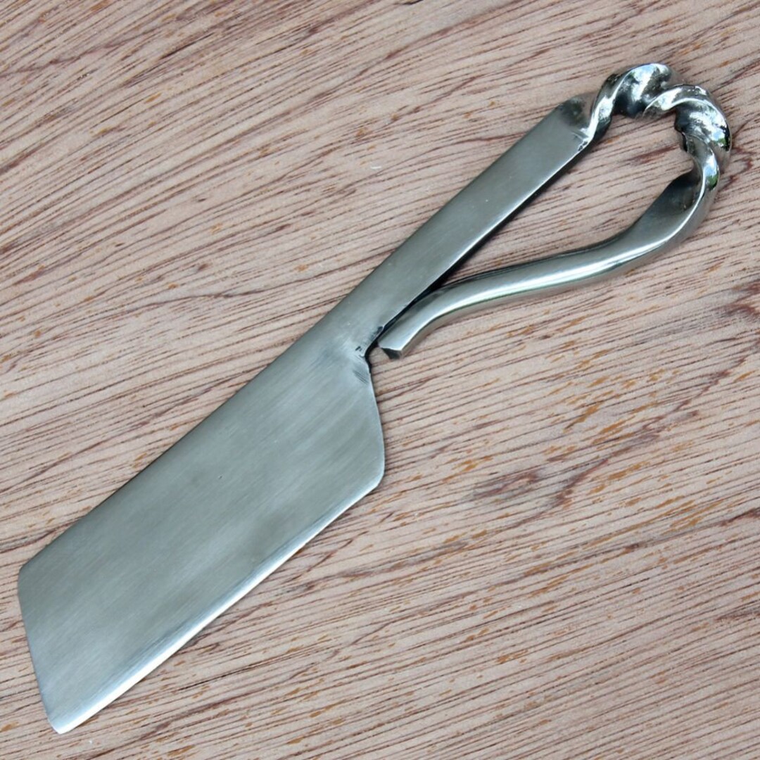 Life is Gouda Twisted Cheese Knife Medieval Style Hand Stainless