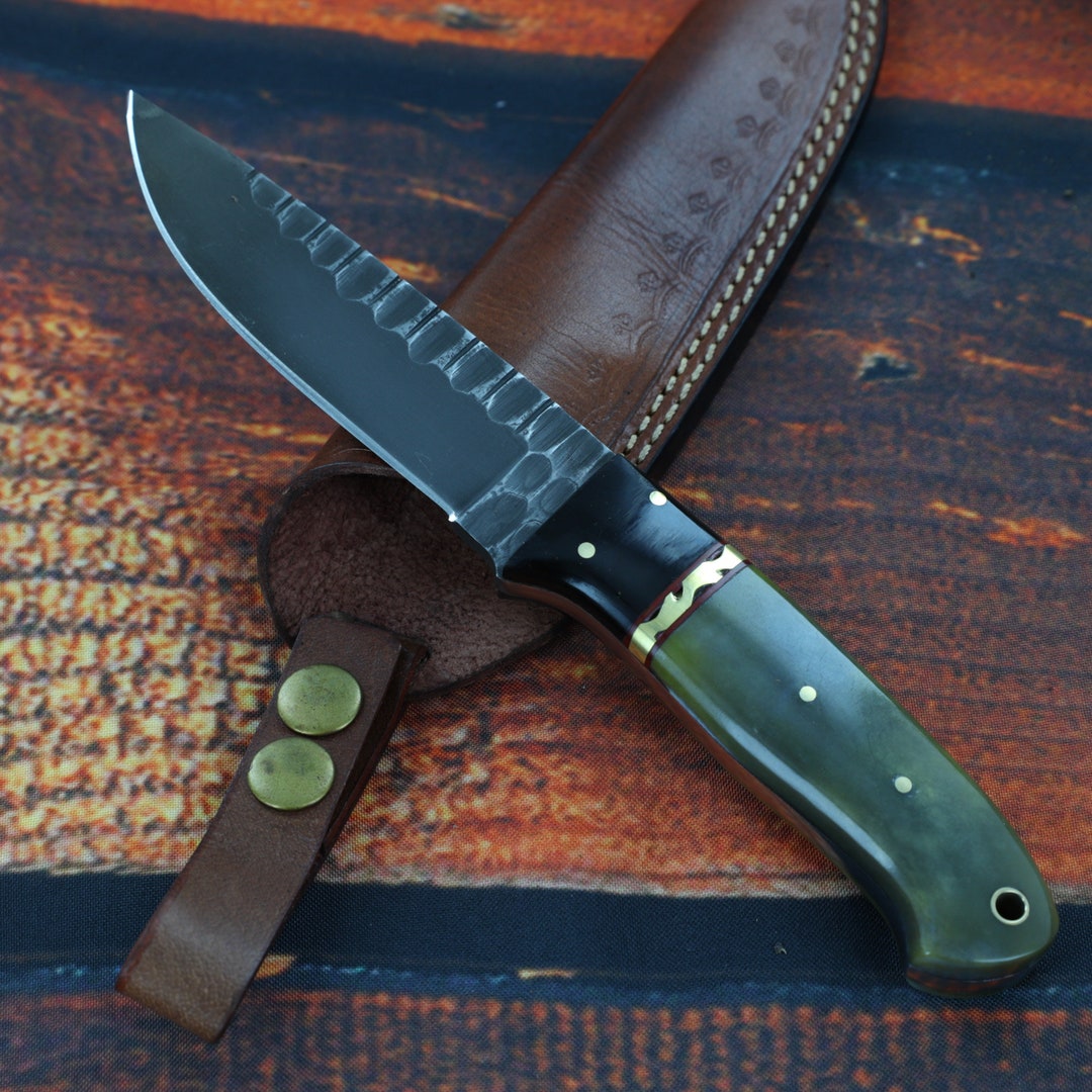 Trance Blur Fixed Blade Hunting Knife Heavy Duty J2 Steel Sharpened