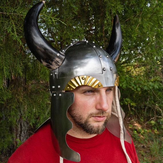 horned knight helmet