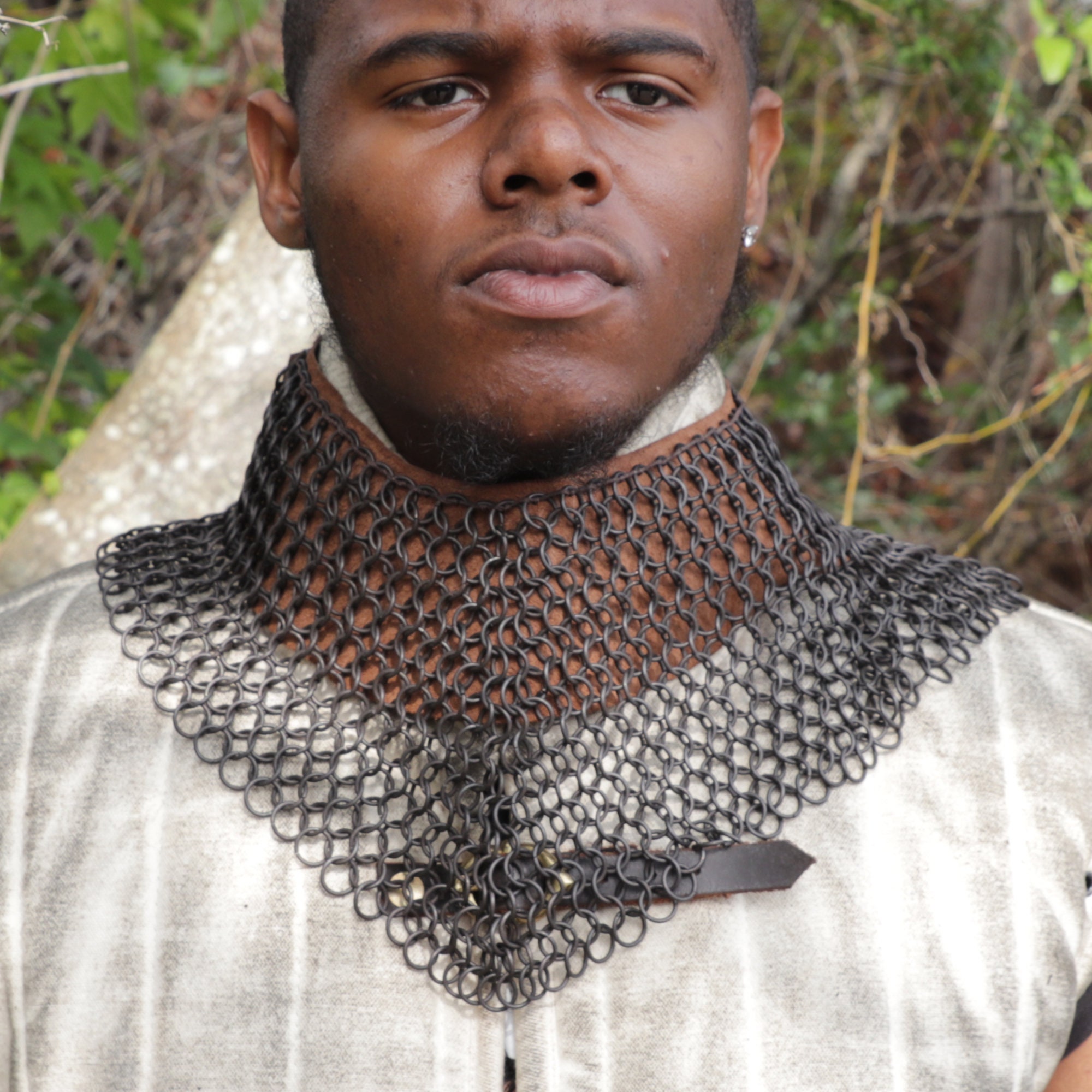 Medieval Inspired Chainmail Coif Armor Functional Replica 