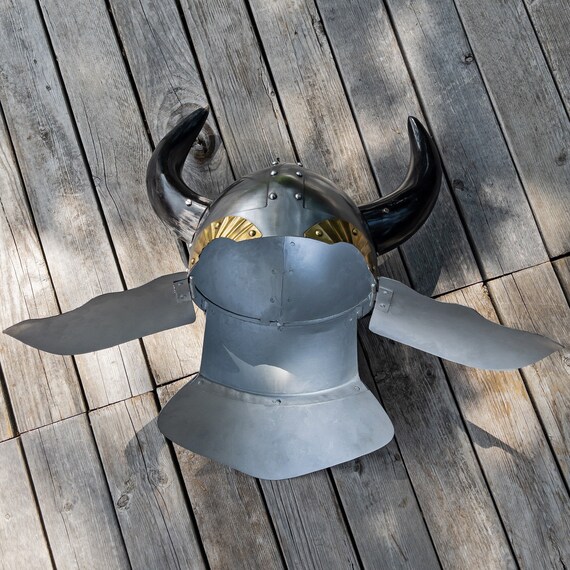 horned knight helmet