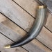 Brass Adorned Medieval Drinking Horn 