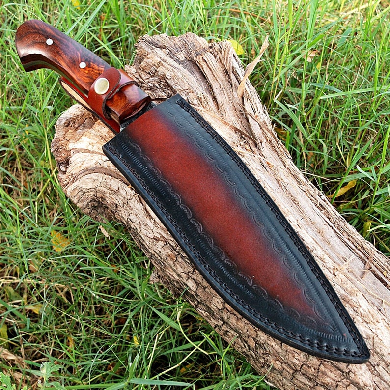 Bounty Hunter Machete Knife Full Tang Carbon Steel Decorative Outdoor Hunting Kukri Knife Collectible Replica image 7