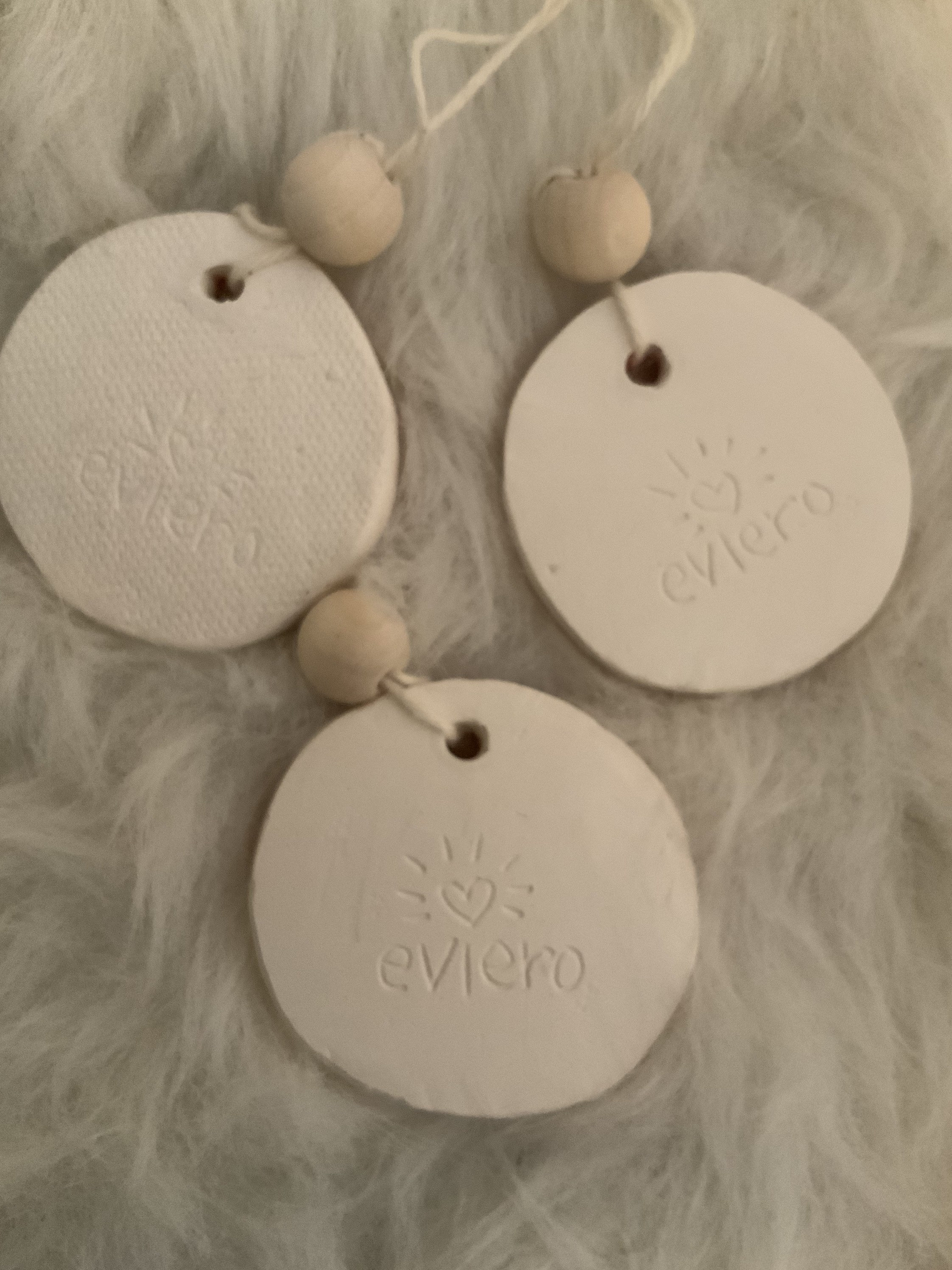 Set of 3 Handmade Pottery Ornaments Etsy