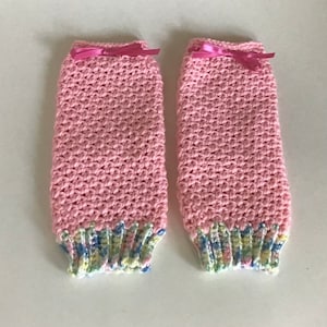 Crocheted Leg Warmers, Fits 4-7 Year Old Girls