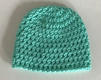 Crochet Baby Hat 5”x5”, Fits Preemie Or Small Baby, Doll Hat