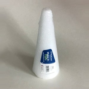 4pcs White Foam Cone Shape With 10cm Height And 4cm Base Diameter