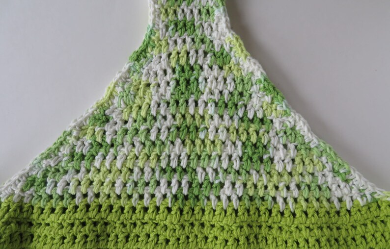 Crocheted Bright Green Hobo Bag With Flower Long Strap Handmade Hobo Bag Cotton Tote Crochet Purse Hobo Style Bag Hobo Bag Tote