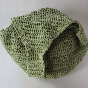 Country Green Hobo Bag, Reusable Market Tote, Large Crocheted Shoulder Bag, Handmade Purse, Green Fashion, Gift For Her