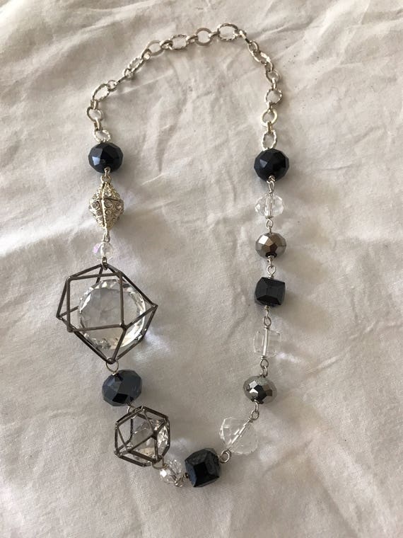 Caged Crystal Necklace | Etsy