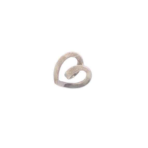 14K Curvy Loop Heart Vintage Love Symbol Pendant W