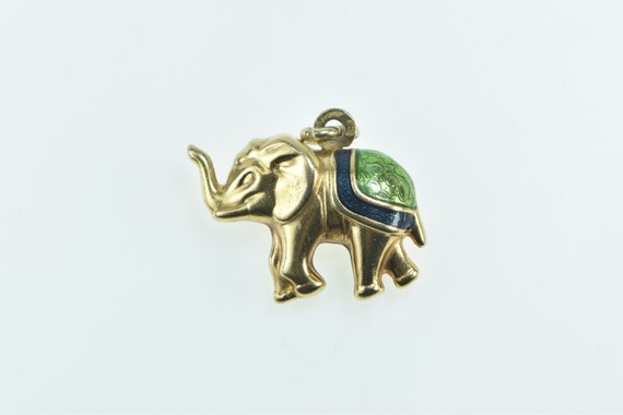 9K Enamel Puffy Elephant Animal Patience Symbol P… - image 2