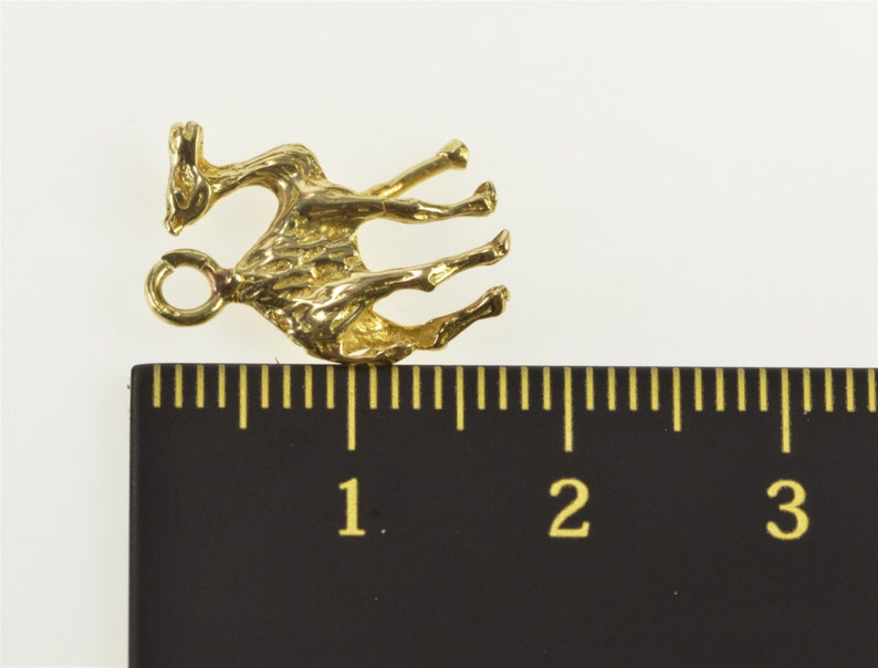 14K 3D Camel Desert Animal CharmPendant Yellow Gold