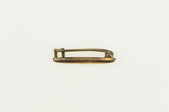 10K Victorian Simple Classic Vintage Bar Pin/Broo… - image 3