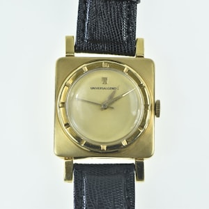 18K Universal Geneve Squared Vintage Men's Watch