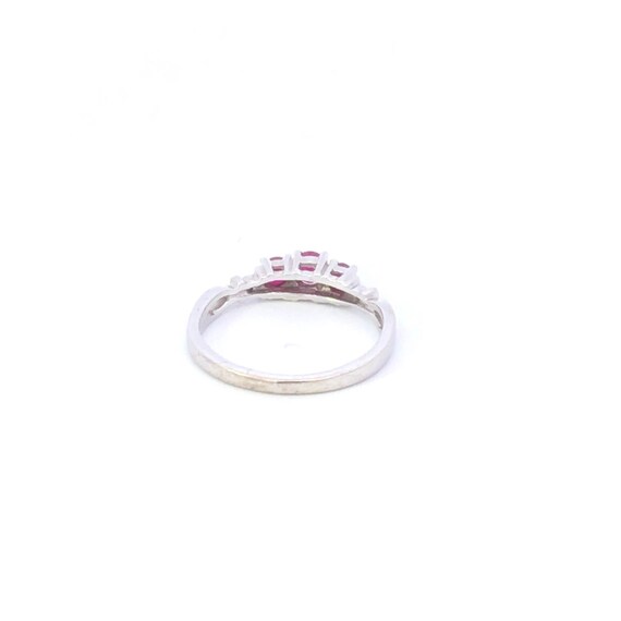 14K Ruby Diamond Promise Engagement Ring Size 5 Y… - image 3
