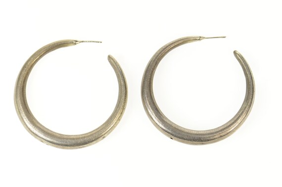 Sterling Silver Graduated 54.8mm Huge Statement Ho