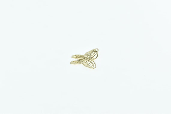 14K Filigree Butterfly Cut Out Change Symbol Char… - image 2