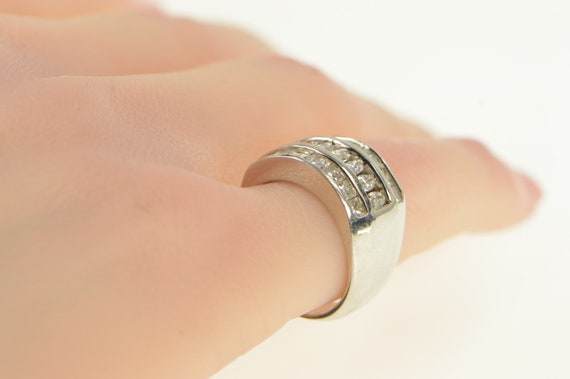 14K 2.00 Ctw Marquise Princess Diamond Band Ring … - image 6
