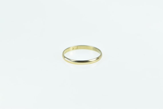 10K 1.4mm Child's Band Simple Vintage Baby Ring S… - image 1