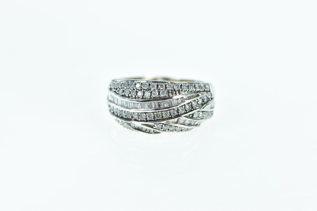 Encrusted Wavy Ring