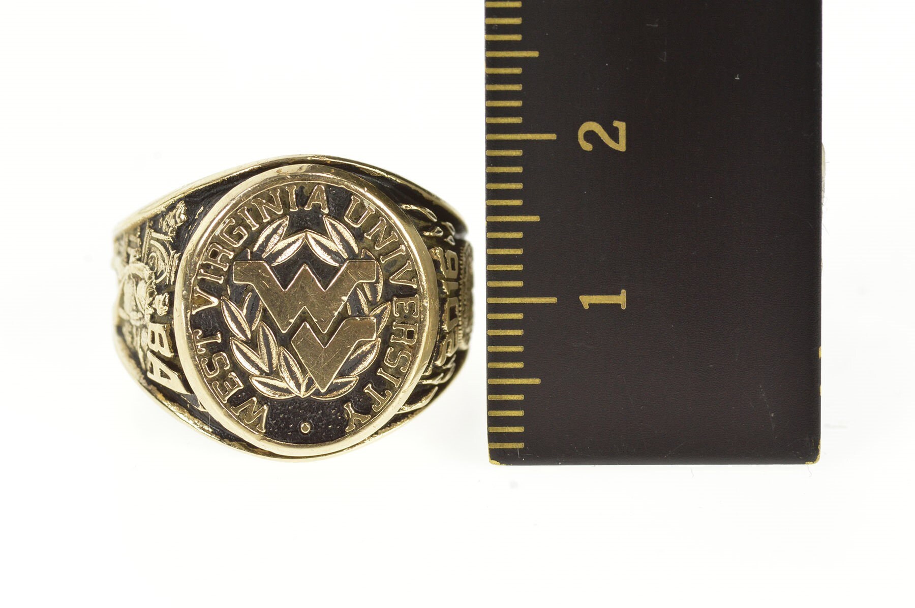 10K 2016 West Virginia University Ornate Class Ring Size 8 Etsy