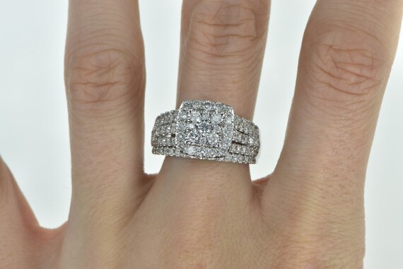 10K 1.08 Ctw Diamond Encrusted Engagement Ring Si… - image 5