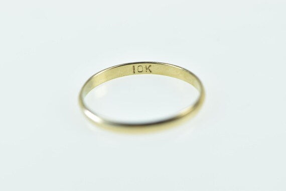 10K 1.4mm Child's Band Simple Vintage Baby Ring S… - image 3