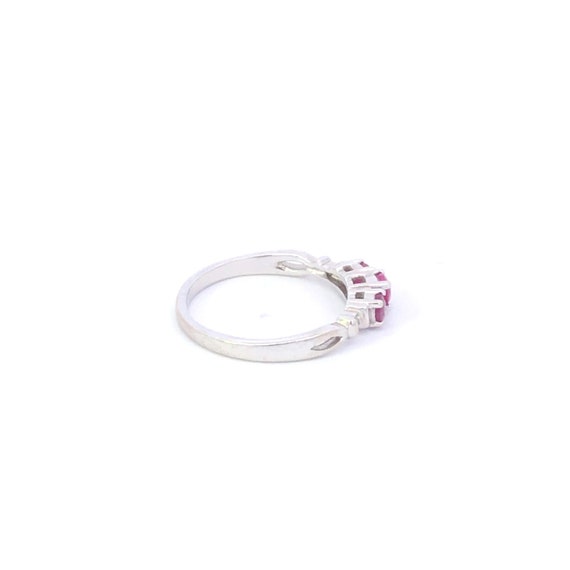 14K Ruby Diamond Promise Engagement Ring Size 5 Y… - image 4