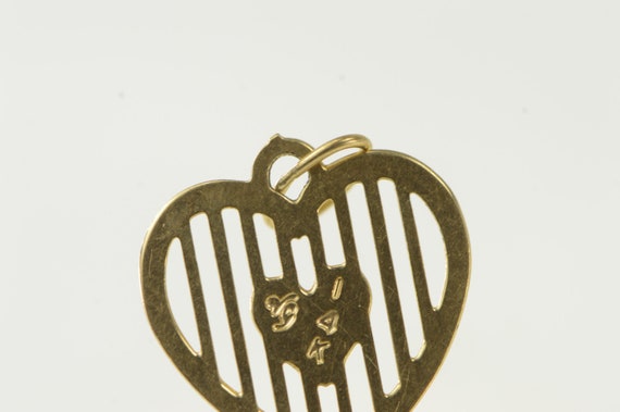 14K Heart Love Symbol Romantic Cute Charm/Pendant… - image 3