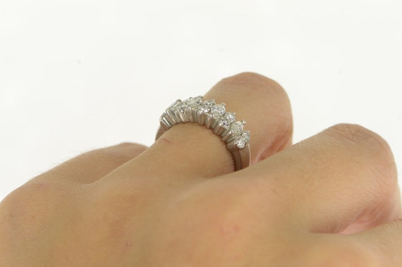 Platinum 1.10 Ctw Marquise Diamond Wedding Ring S… - image 6