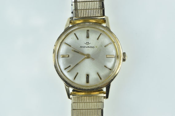 14K Vintage Movado 1950s Classic Yellow Gold Men'… - image 1