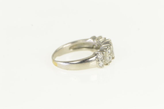 Platinum 1.10 Ctw Marquise Diamond Wedding Ring S… - image 2