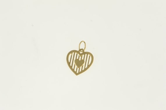 14K Heart Love Symbol Romantic Cute Charm/Pendant… - image 1