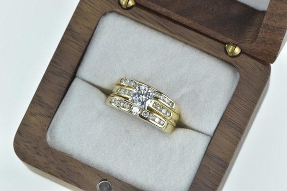14K 0.71 Ct E VS2 GIA Diamond Engagement Ring Siz… - image 1