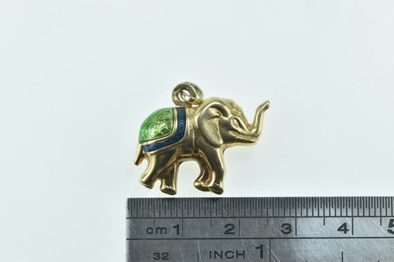 9K Enamel Puffy Elephant Animal Patience Symbol P… - image 4