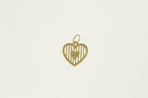 14K Heart Love Symbol Romantic Cute Charm/Pendant… - image 2