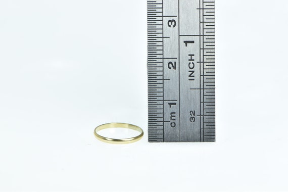 10K 1.4mm Child's Band Simple Vintage Baby Ring S… - image 4