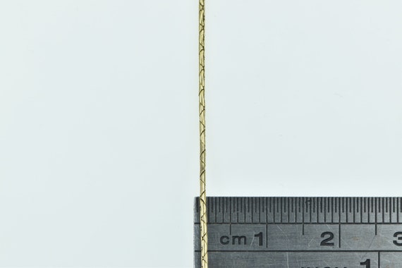 14K 0.9mm Snake Link Vintage Classic Chain Neckla… - image 4