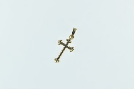 14K Cross Christian Faith Symbol Classic Charm/Pe… - image 1