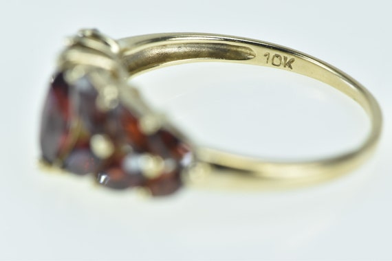 10K Vintage Marquise Garnet Vintage Statement Rin… - image 3