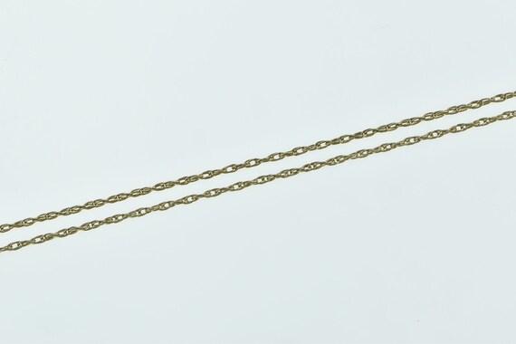 14K 1.1mm Woven Rolling Twist Chain Link Necklace… - image 1